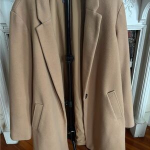 Old Navy Camel Wool-Blend Trench Coat